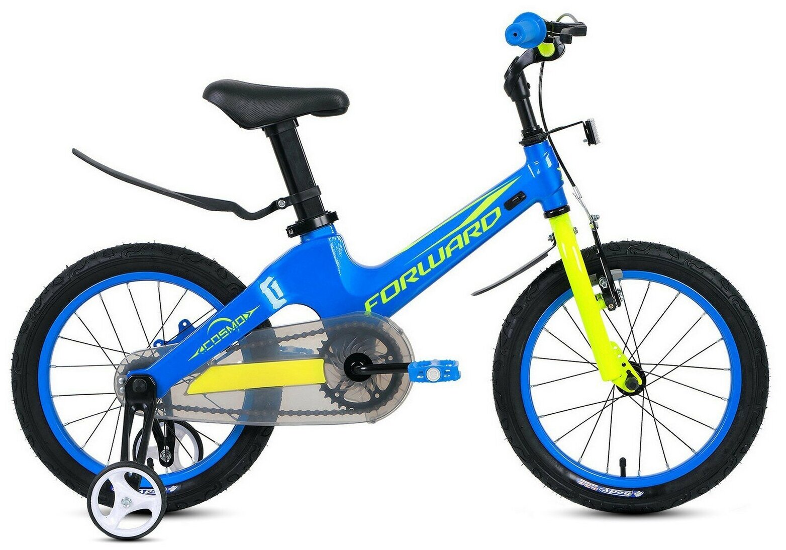 Велосипед FORWARD COSMO 16 (16" 1 ск.) 2020-2021, синий, 1BKW1K7C1004