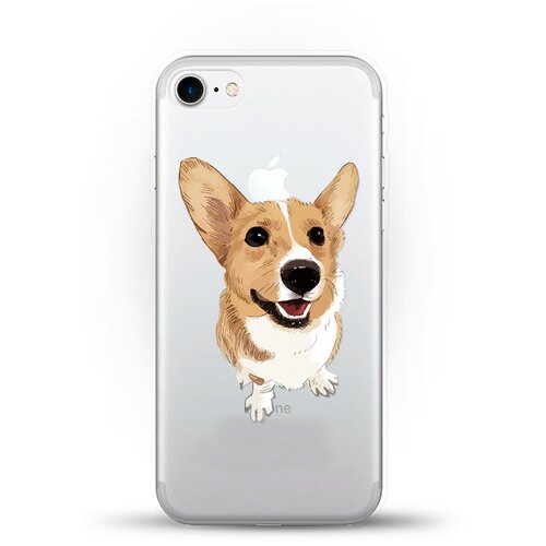 фото Силиконовый чехол хороший корги на apple iphone 8 andy & paul