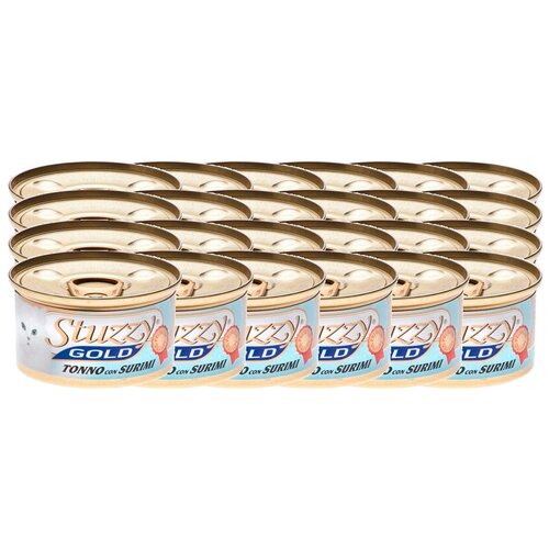 Stuzzy Gold влажный корм для взрослых кошек, тунец с крабовыми палочками в собственном соку 85 гр