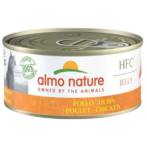 Влажный корм для кошек Almo Nature HFC Jelly с курицей 70 г (кусочки в желе)