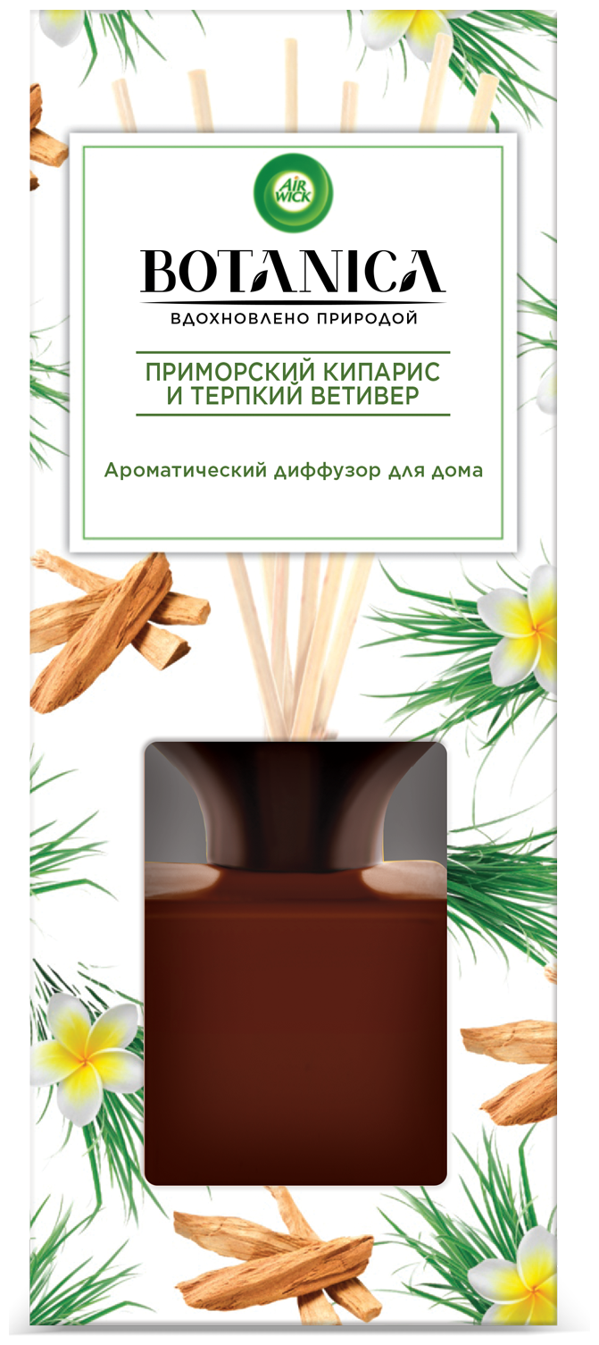 фото Air Wick диффузор Botanica Приморский кипарис и терпкий ветивер, 80 мл