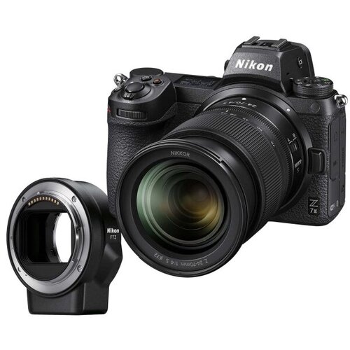 Фотоаппарат Nikon Z 7II Kit Nikkor Z 24-70mm f4Sadapter FTZ черный 33399000₽