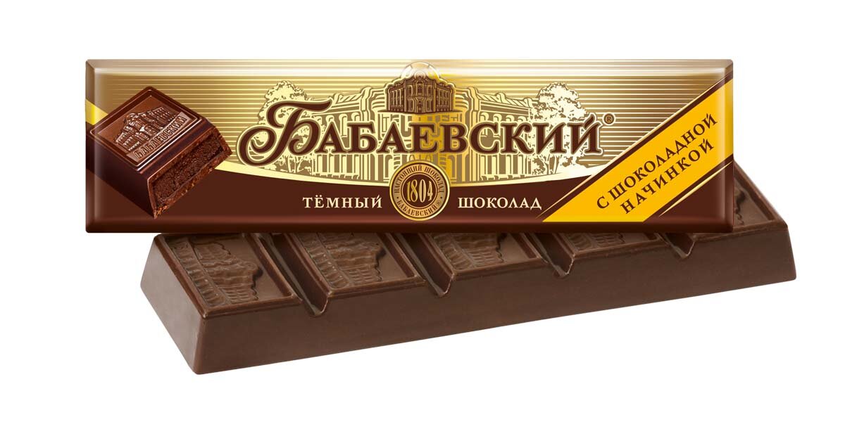 Батончик Бабаевский с шоколадной начинкой 50 гр - 20 шт