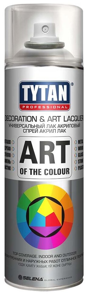 Лак аэрозольный акриловый Tytan Art of the Colour (400мл) матовый