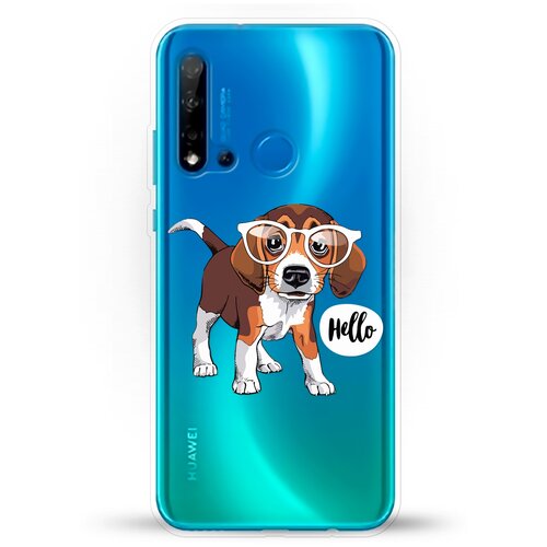 фото Силиконовый чехол hello бигль на huawei nova 5i andy & paul