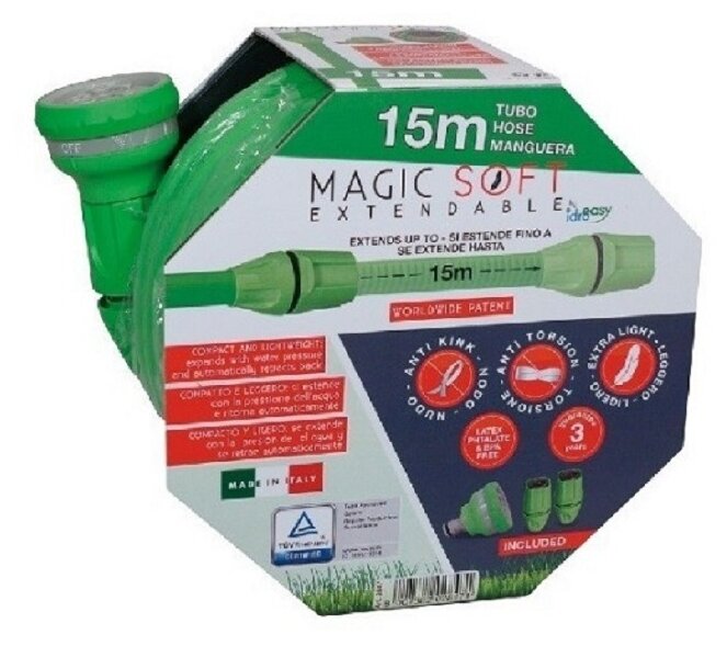 шланг самоудлиняющийся AL-KO Magic Soft 5/8" 15м 12Бар - фото №1