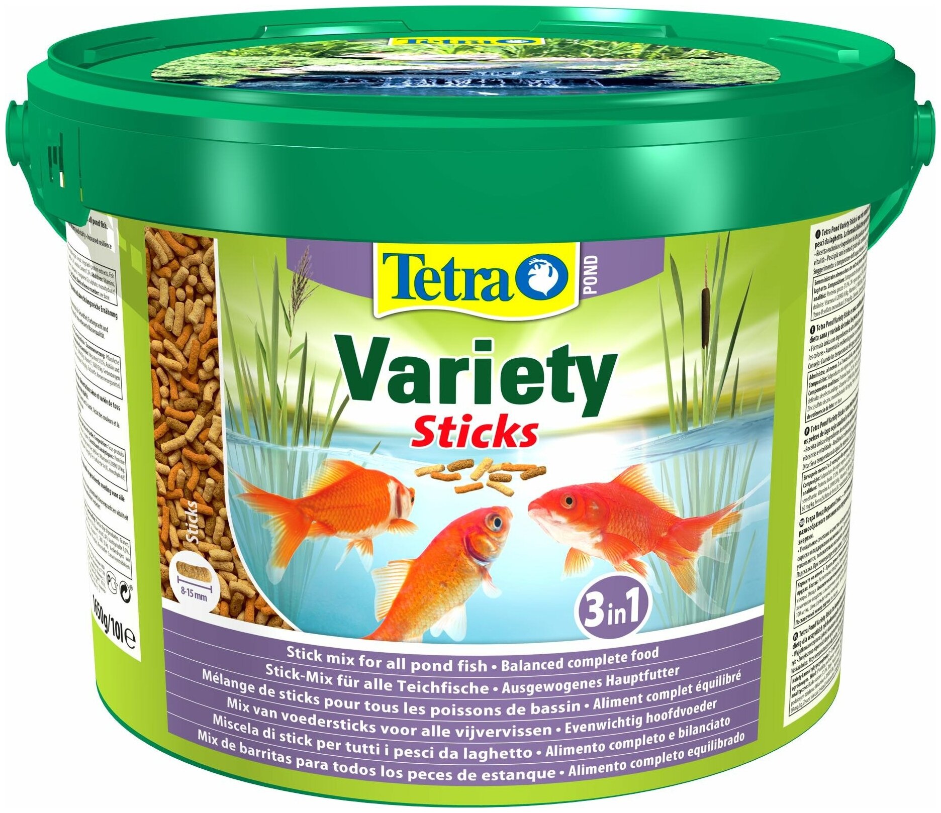 Корм для прудовых рыб Tetra Pond Variety Sticks bucket 10 л (палочки)