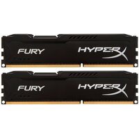 Оперативная память HyperX Fury 16 ГБ (8 ГБ x 2 шт.) DDR3 1600 МГц DIMM CL10 HX316C10FBK2/16