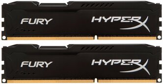 Оперативная память HyperX Fury 16 ГБ (8 ГБ x 2 шт.) DDR3 1600 МГц DIMM CL10 (HX316C10F/8)