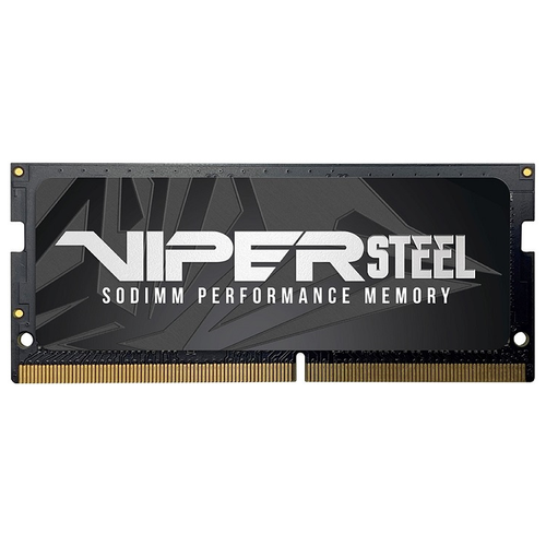 Оперативная память 32GB Patriot Viper Steel Black PVS432G300C8S DDR4, 3000 MHz, 24000 Мб/с, CL18, 1.2 В (SO-DIMM)