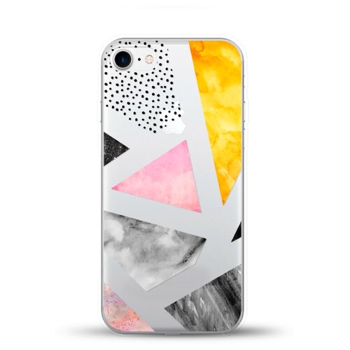 фото Силиконовый чехол мраморные треугольники на apple iphone 8 andy & paul