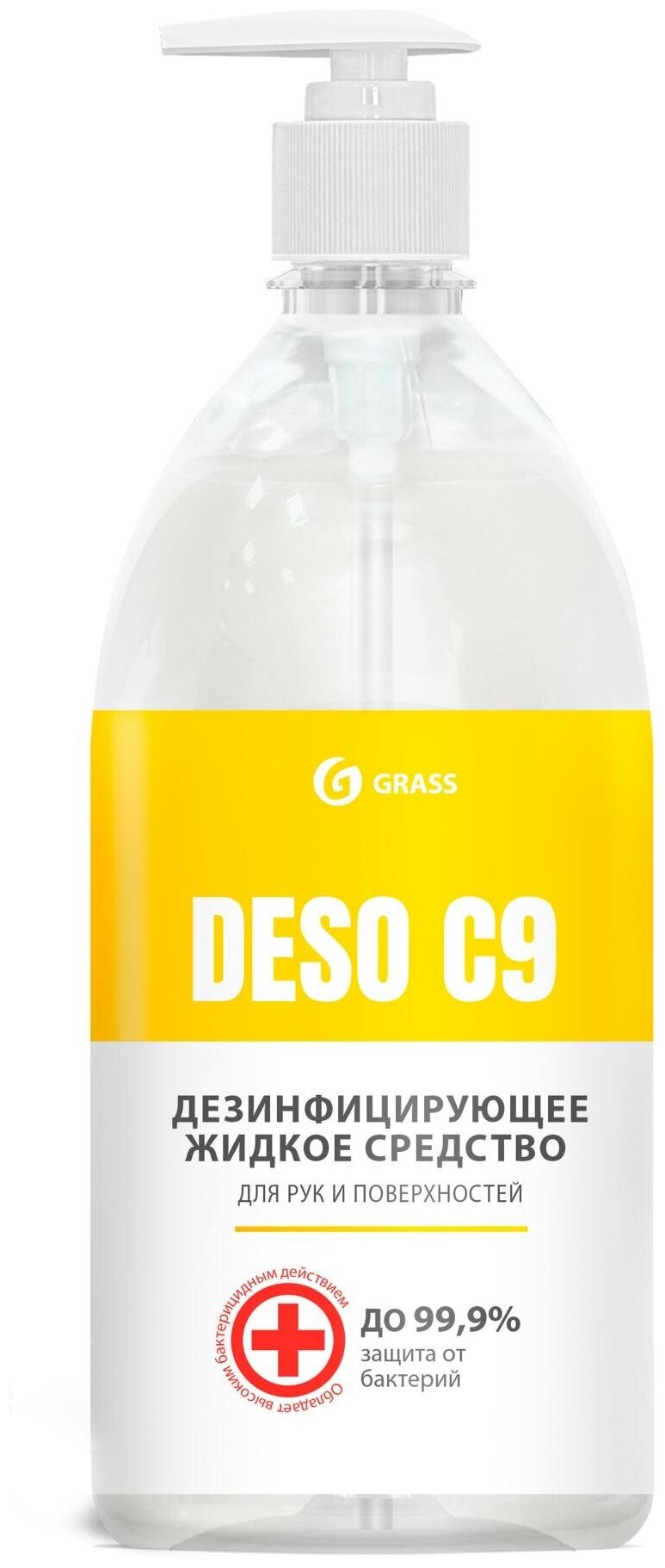 Дезинфицирующее средство DESO C9 1000мл (основа изопропил) с дозатором 550070 "GRASS"