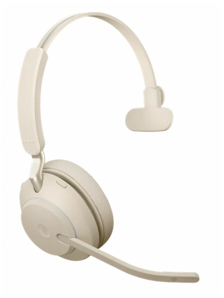 Jabra Evolve2 65; Link380c UC Mono Beige [26599-889-898] - Беспроводная моно гарнитура; UC; USB-C