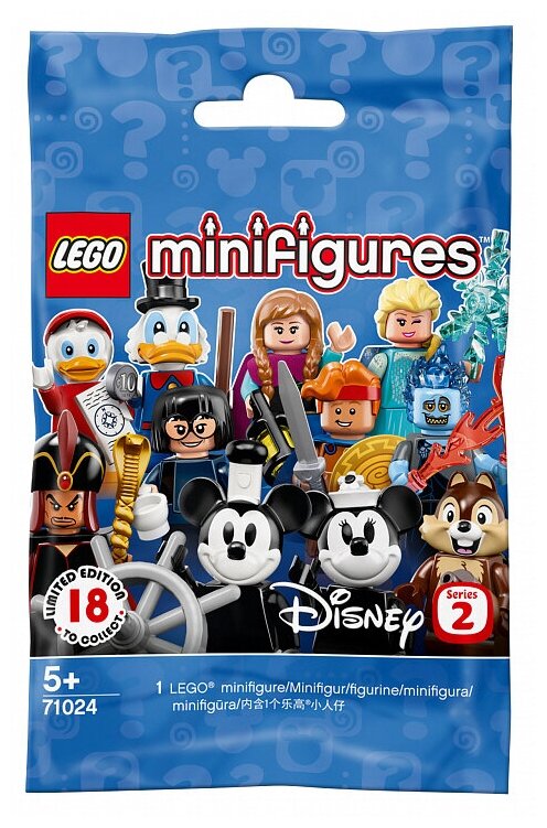 Конструктор LEGO Collectable Minifigures 71024 Серия Disney 2, 7 дет.