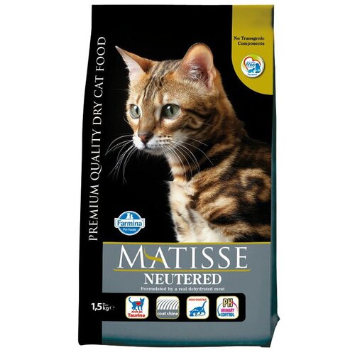 корм для стерилизованных кошек Farmina Matisse Neutered, с курицей 1.5 кг