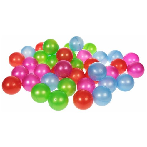 Шарики для сухих бассейнов Нордпласт 40 шт. 8 см (416) красный/фиолетовый/зеленый/синий 40