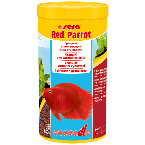 Сухой корм для рыб Sera Red Parrot, 1 л, 330 г sera корм для красных попугаев red parrot 1000 мл 330 г