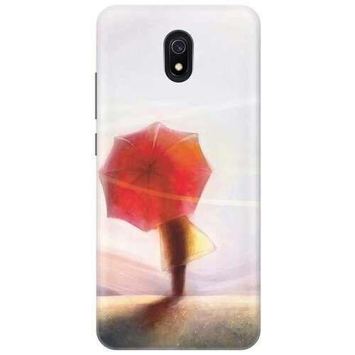 фото Чехол - накладка artcolor для xiaomi redmi 8a с принтом "красный зонтик" re:pa