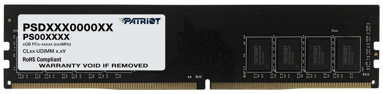 Оперативная память Patriot Memory SL 16 ГБ DDR4 3200 МГц DIMM CL22 PSD416G32002