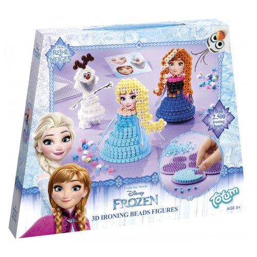 Totum Набор для творчества Frozen 3D ironing beads figures (682047) наборы для творчества totum набор для творчества frozen 3d ironing beads figures