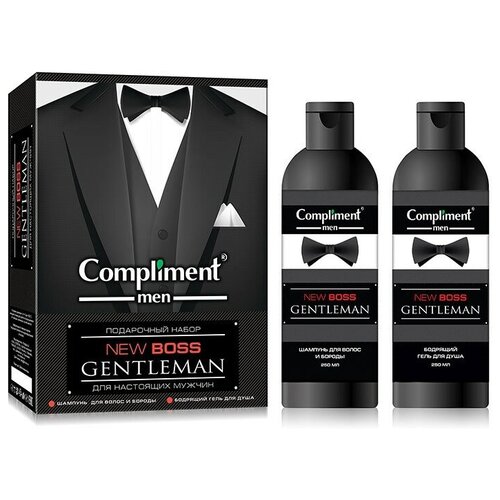 Compliment Набор Men Boss Gentleman №1770 insight гель флюид для волос и бороды 100 мл
