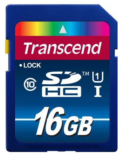 Карта памяти SDHC 16Gb Transcend Class10 UHS-I