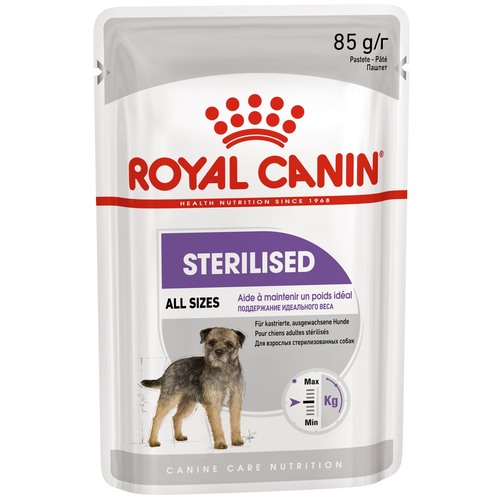 Влажный корм ROYAL CANIN Sterilised All Sizes для стерилизованных собак, 12шт.*85г