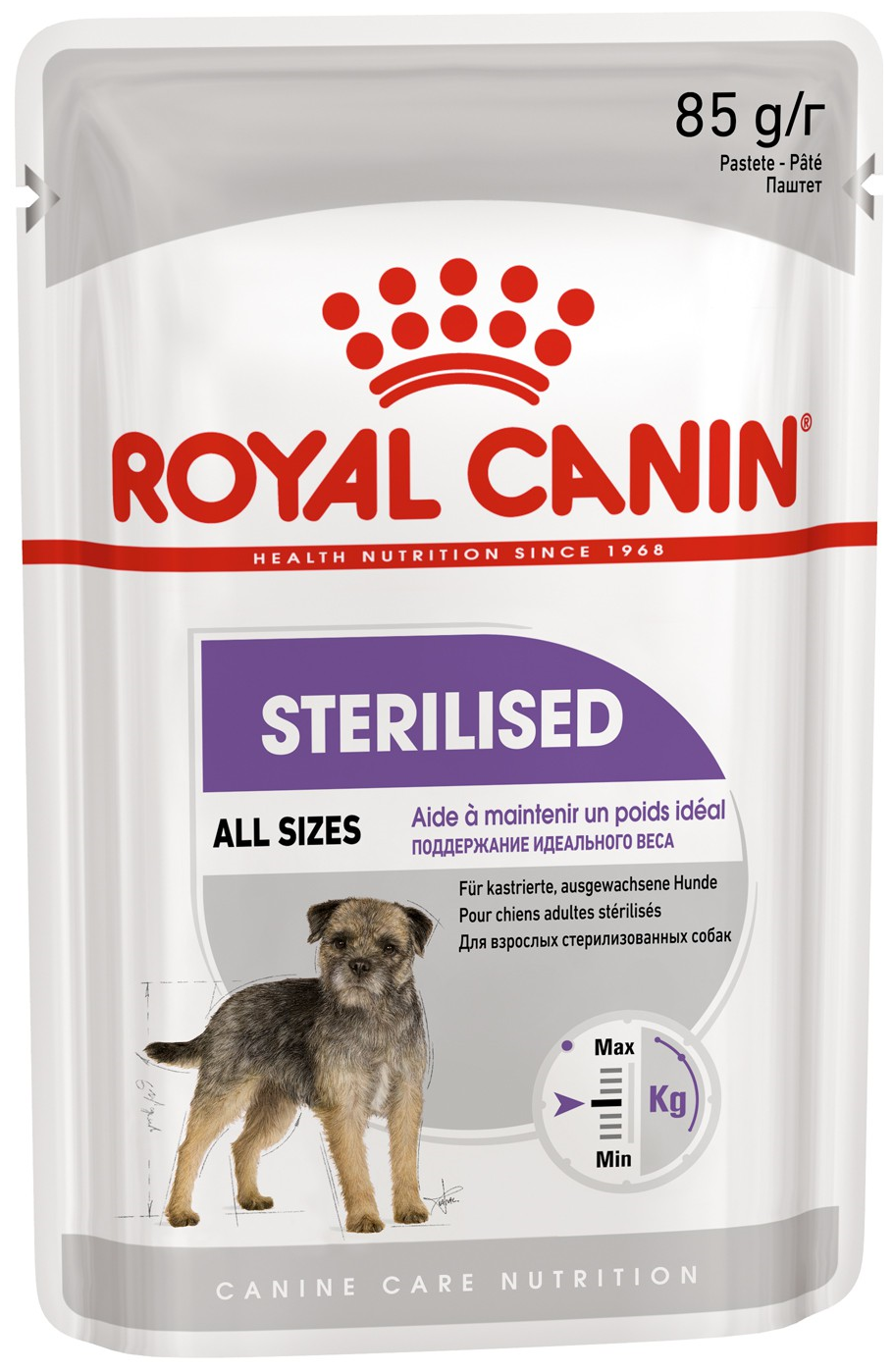 Влажный корм для стерилизованных собак Royal Canin при склонности к избыточному весу 85 г (для всех пород)