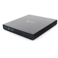 Привод DVD±RW внешний Gembird DVD-USB-02 USB 2.0, пластик, черный (099240)