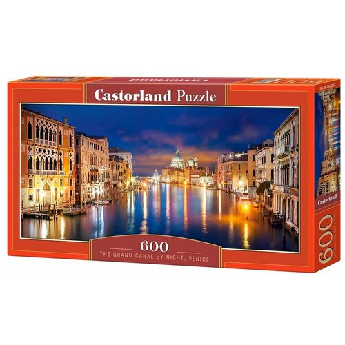 Пазл Castorland The Grand Canal by Night, Venice (B-060245), 600 дет., красный