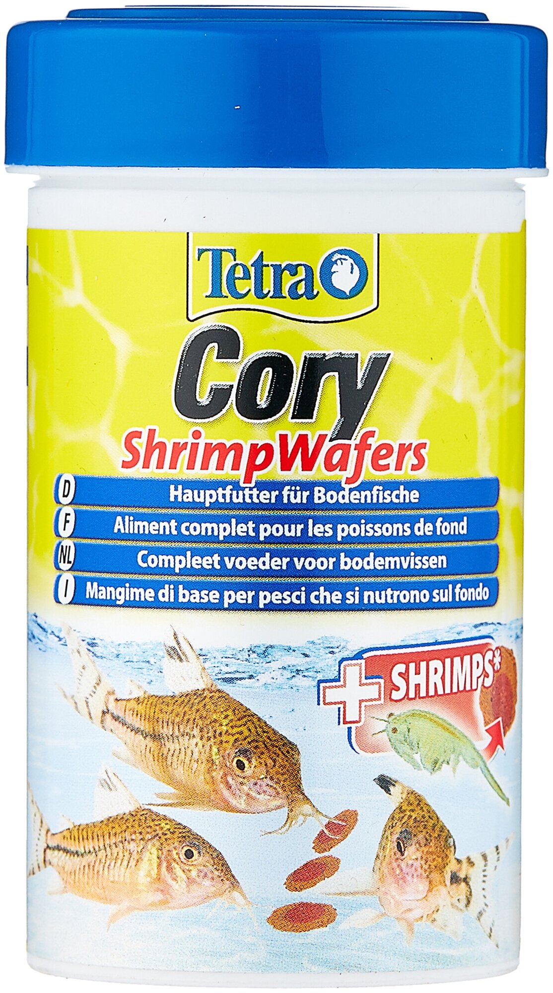 Корм Tetra для плекостомусов и коридорасов Cory Shrimp Wafers 100мл