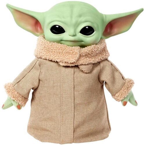 Mattel Мягкая интерактивная игрушка Star Wars Грогу HJM25 yoda grogu bb 8 люк строительные блоки скайуокера блестящая кирпичная фигурка ahsoka tano статуэтки охранника храма tv6106 tv6105 игрушка