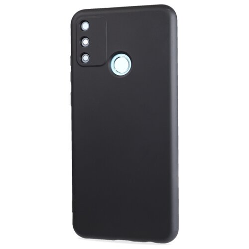 фото Матовый силиконовый чехол для huawei honor 9a с покрытием софт-тач черный 100gadgets