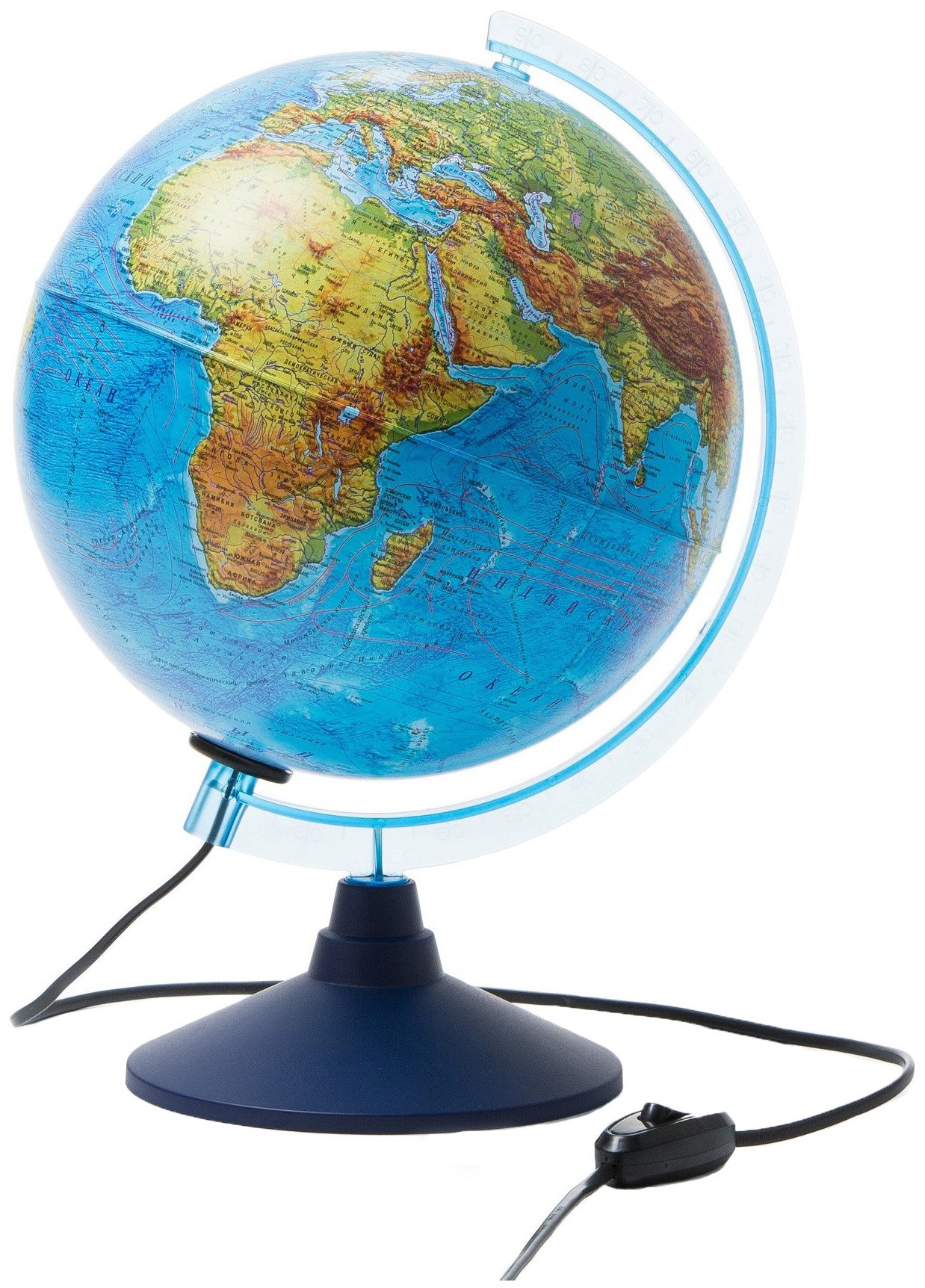 Глобус Globen Земли физико политический интерактивный с подсветкой 250мм Int12500284 6+