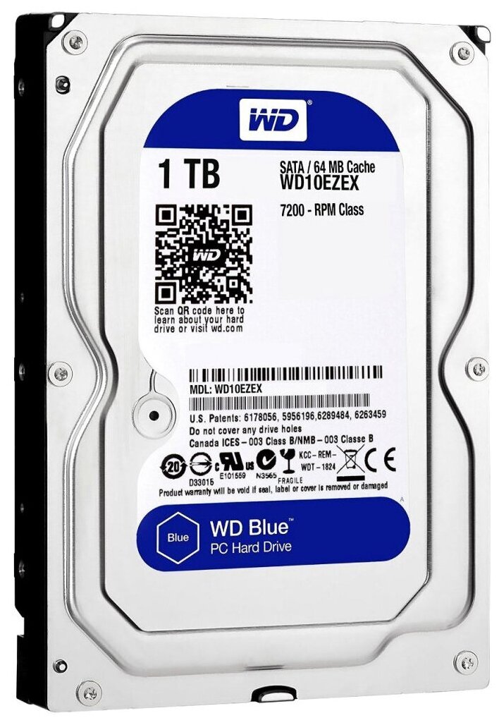 Жесткий диск Western Digital WD Blue 1 ТБ WD10EZEX