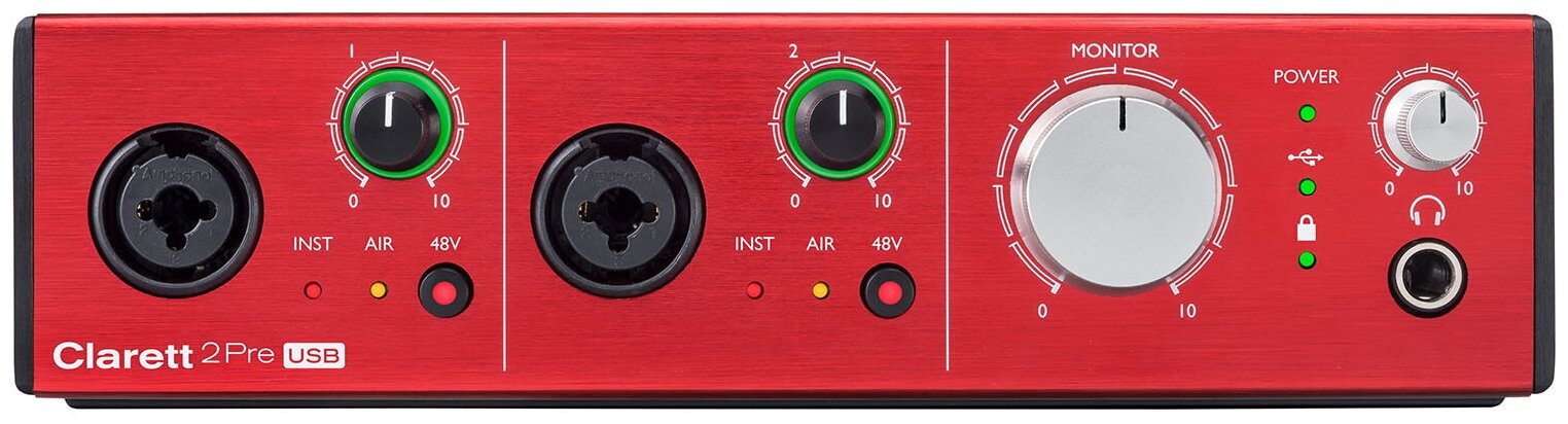 FOCUSRITE Clarett+ 2Pre интерфейс, 10 входов/4 выхода