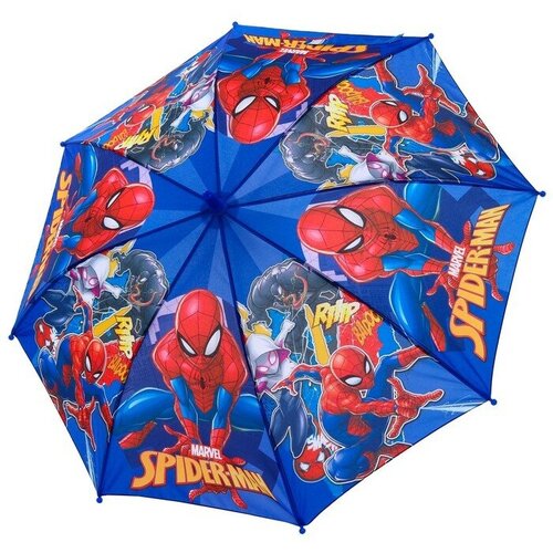 Зонт детский. Человек паук, синий, 8 спиц d=86 см 9373297