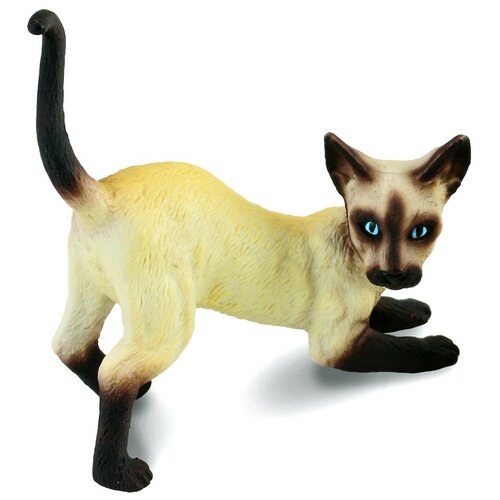 collecta фигурка полакант l Фигурка Collecta Кот сиамский потягивающийся 88332, 5.5 см