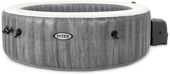 СПА бассейн Intex PureSpa Bubble Therapy Greywood Deluxe (28442) серый