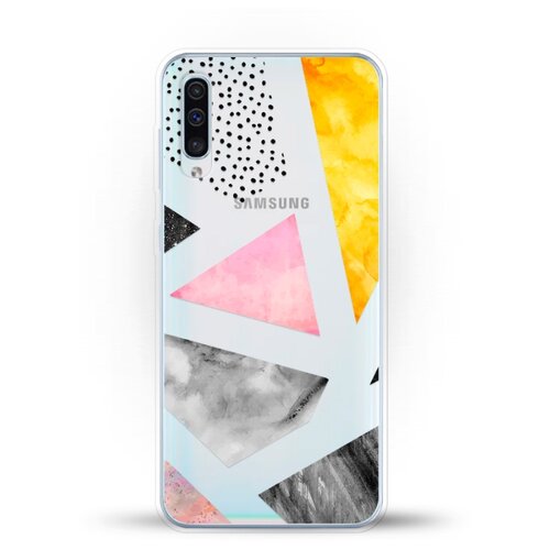 фото Силиконовый чехол мраморные треугольники на samsung galaxy a50s andy & paul