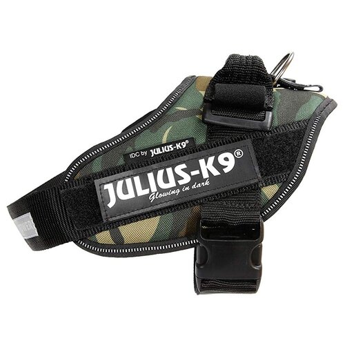 JULIUS-K9 IDC®-Powerharness / Шлейка Джулиус К9 для собак Джинса-зеленый неон 0 (58-76см/ 14-25кг)