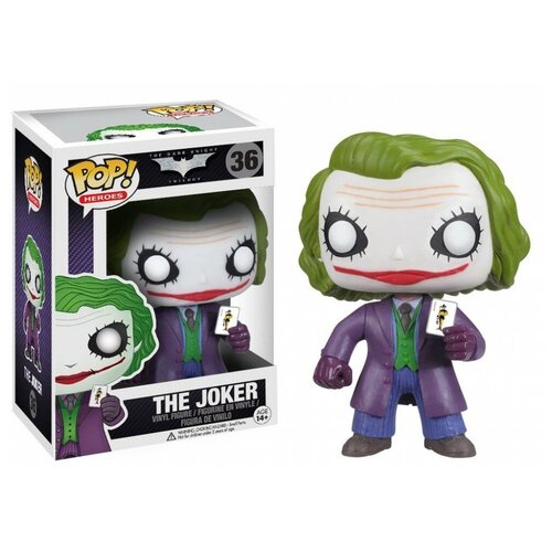 фигурка funko pop dc dia de los dc joker фанко dc диа де лос dc джокер Фигурка Funko POP! Batman: The Dark Knight - Джокер 3372, 12 см