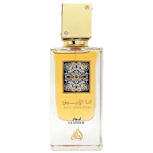 Lattafa парфюмерная вода Ana Abiyedh Leather, 60 мл, 100 г lattafa eau de perfume ana abiyedh leather unisex 100 ml