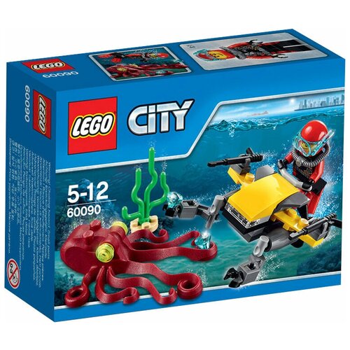 LEGO City 60090 Глубоководный скутер, 42 дет. конструктор lego city 30363 гоночная лодка