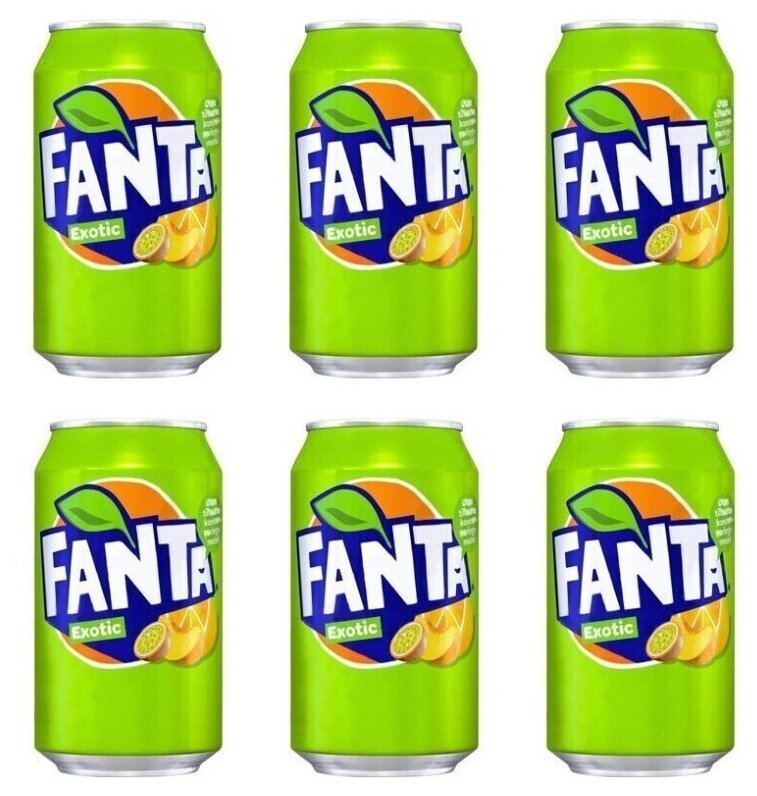 Газированный напиток Fanta Exotic (Дания), 330 мл (6 шт)