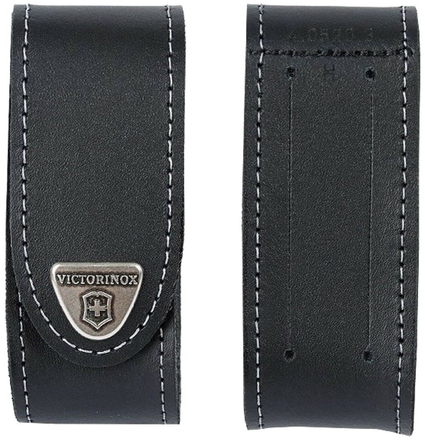 Чехол из нат.кожи Victorinox Leather Belt Pouch (4.0520.3) черный с застежкой на липучке без упаковк - фото №3