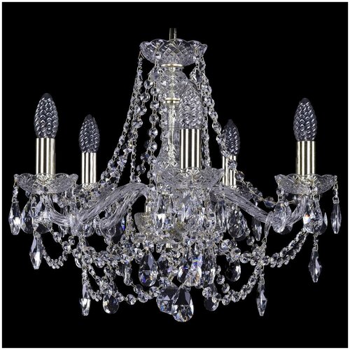 Люстра Bohemia Art Classic 11.25.5.165.Gd.Sp, E14, 200 Вт, кол-во ламп: 5 шт., цвет: бесцветный