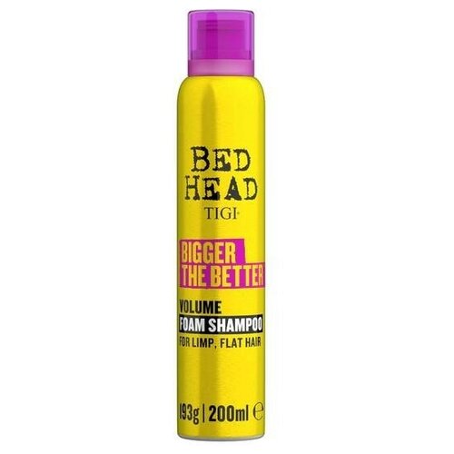 Tigi Bed Head Bigger The Better Volume Шампунь-пенка для придания объема волос 200мл кондиционер для объема bed head bigger the better lightweight volume 300 ml