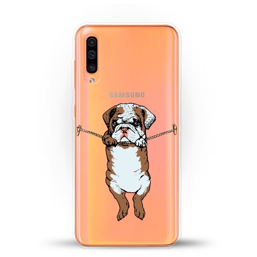 фото Силиконовый чехол бульдог на samsung galaxy a50s andy & paul