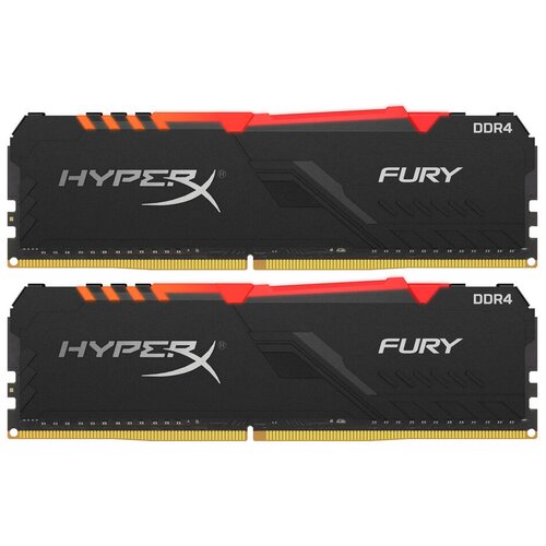 Модуль памяти HyperX Fury RGB DDR4 DIMM 3000MHz PC4-24000 CL15 - 16Gb KIT 2x8Gb HX430C15FB3AK216 4427600₽